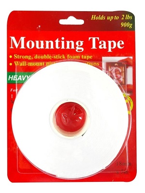 Cinta Doble Faz - Blister Mounting Tape X 19mm X 2.286mts Ref. 