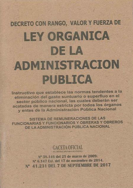 Ley Organica de la Administracion Publica