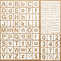 Plantilla Plastica Pequeña de Numeros y Letras Mayuscula y Minuscula 16cmx4.5cm