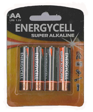 Bateria Energycell Super Alkaline Aa 1.5v Lr6 Empaque X 4 Pcs Ref. Lr6