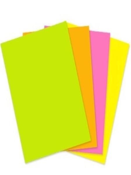 Cartulina Fluorescente Carta X Colores Surtidos