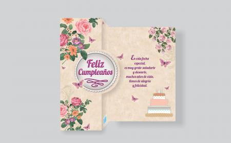 Tarjeta Lluvia de Sobre Cumpleaños Ref. A2-ce001