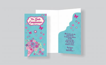 Tarjeta Lluvia de Sobre Cumpleaños Ref. A2-ce008