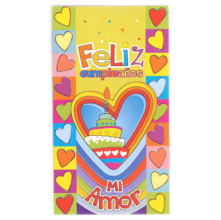 Tarjeta Lluvia de Sobre Cumpleaños Ref. A2-ce012
