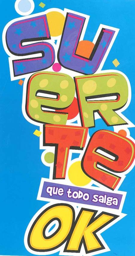 Tarjeta Lluvia de Sobre Suerte Ref. A2-se002