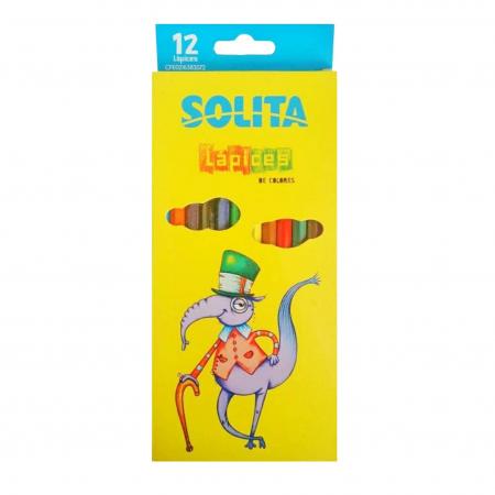 Caja de Creyones de Madera Solita X 12 Colores Ref. S20512l  - S50512t