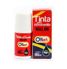 Tinta Rolon (para Almohadilla) Ofiart X 60ml Color Negro Ref. Of-o44 - Rollng