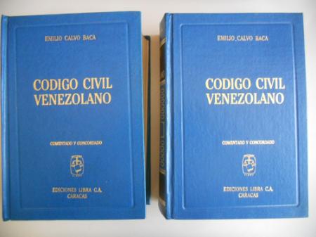 Codigo Civil de Venezuela (2 Tomos)