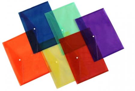 Sobre Plastico Horizontal con Broche Tipo Carta Ref.