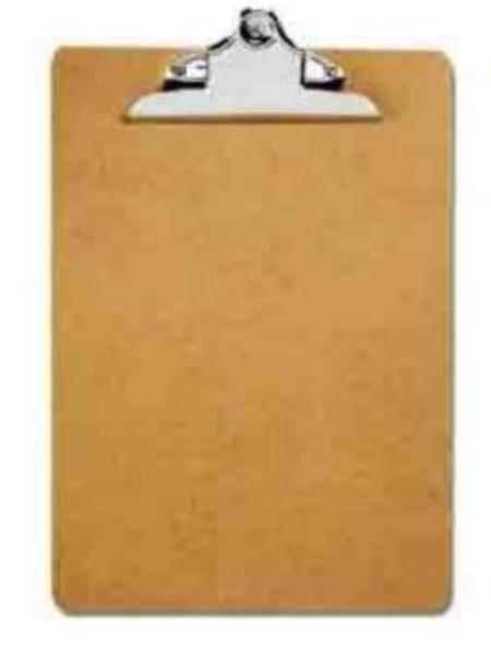 Tabla de Apoyo de Madera Ofiart Tipo Carta con Clip Sujetador Ref. Of-022