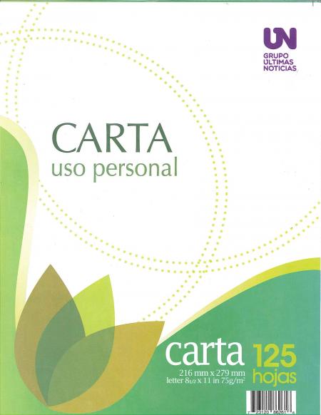 Resmilla Carta Uso Personal X 125 Hojas