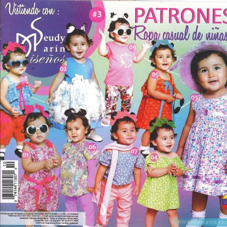 Revista Patrones Ropa Casual de Niñas # 3 Ref. Vcsm03