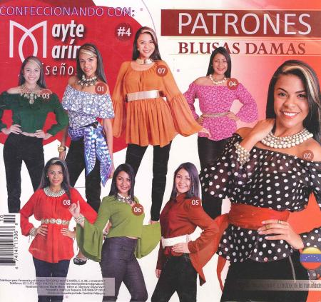 Revista Patrones Blusas Damas # 4 Ref. Ccmm04