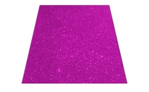 Foami Escarchado Adhesivo Carta Fucsia Ref. Foams-28