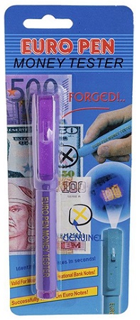 Marcador Detector de Billetes Falso con Luz Ref. Fy-1379