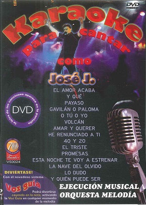 Dvd Karaoke para Cantar - Jose Jose Ref. 7702524030466