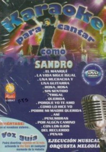 Dvd Karaoke para Cantar - Sandro Ref. 7702524030664