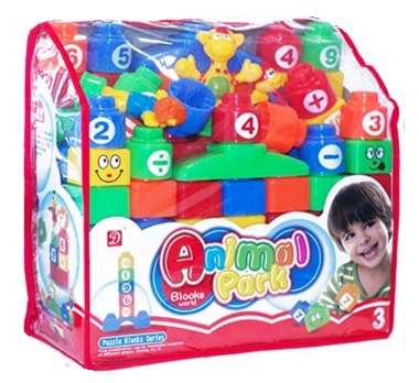 Bloque Didactico Animal Park 54 Piezas Ref.3xe3-23523