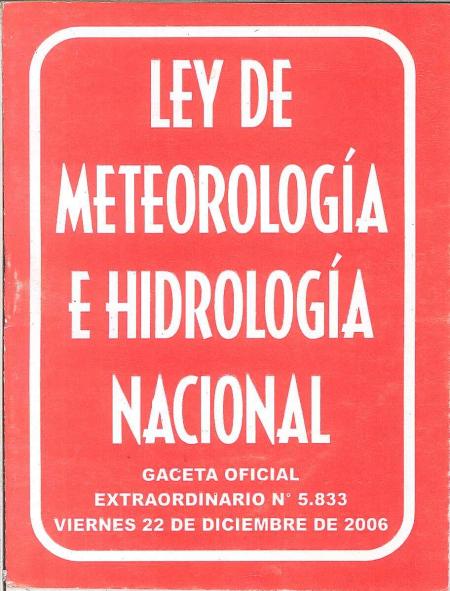 Ley Meteorologia E Hidrologia Nacional