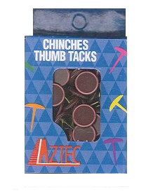 Caja Chinches para Cartelera 100 Pzas Rojo/vino Tinto 5100431