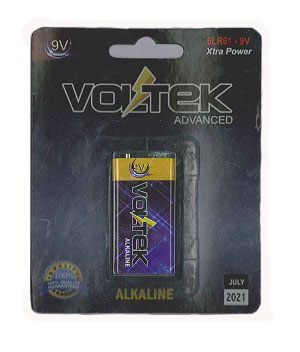 Blister Pilas Alkalina 9v Voltek Advance  6lr61