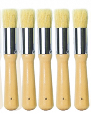 Brocha Seca Cerda Cs P/stencil # 8 Ref. 10008.8 Barniz Natural