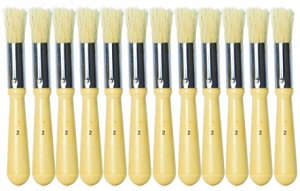 Brocha Seca Cerda Cs P/stencil # 2 Barniz Natural Ref. 10008.2