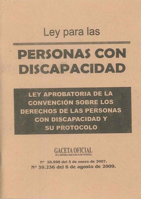 Ley para las Personas con Discapacidad