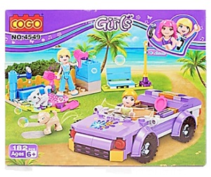 Bloque Didactico 182 Piezas Girl Carro Hair Salon Ref. 3xe3-cg4549