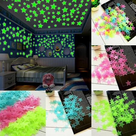 Stickers 3d Room Decor Glow In The Dark Ref. 8005ck