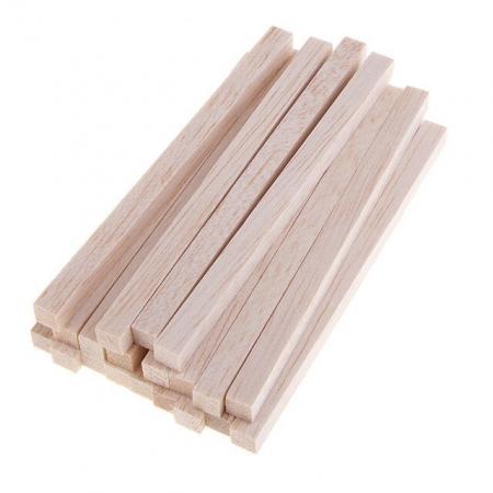 Madera Balsa Cuadrado 6.0 X 6.0 X 620mm Ref. V-5x5x620