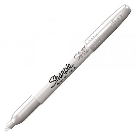 Marcador Permanente Sharpie Punta Fina Metallic  Silver (plata) Importado