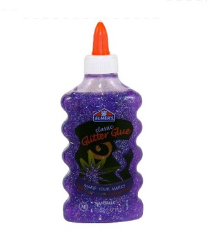 Glitter Glue (pega Escarchada) Elmers Color Morado 177 Ml Ref. E325