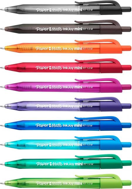Boligrafo Mini Papermate Inkjoy Ball Point Rt Colores Surtidos