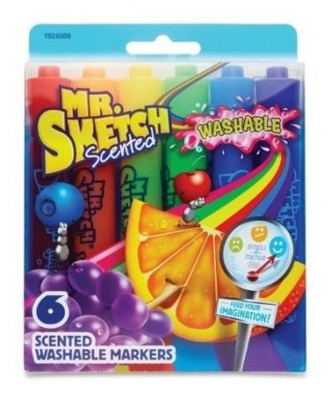 Estuche de Marcadores a Base de Agua Mr. Sketch Scented Holyday 6 Colores 1924302