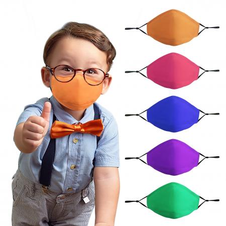 Set de Mascarillas Material Pop Doble Capa X 5 Niños