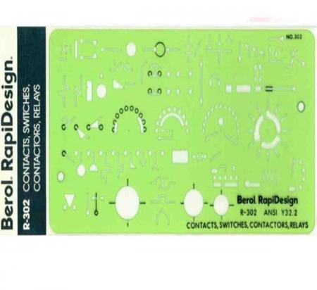 Plantilla Berol Rapidesign R-302 Y32.2