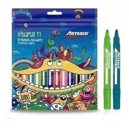 Marcadores Gruesos Aquamax 47 X 10 Colores Ref. 7002051