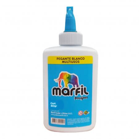 Pegante Blanco Multiusos 40gr Pegajoso Marfil Ref.  