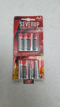 Bateria Carbon Aa Sevenup X 4 Ref. R6p 1.5v