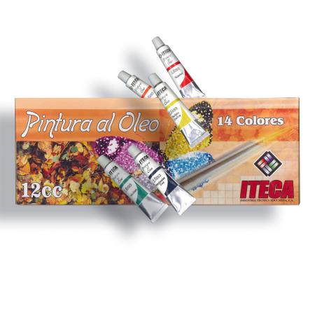 Caja de Pinturas Oleo Iteca 14 Colores 12cc Ref. 8027