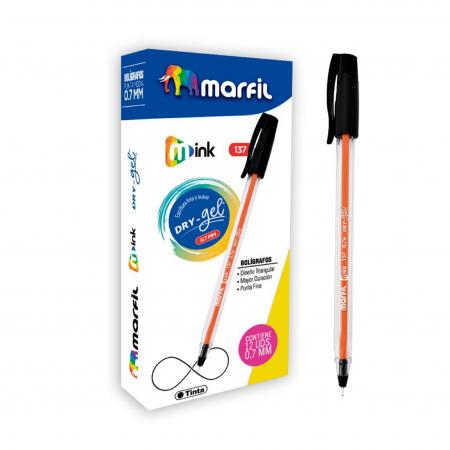 Boligrafo M Ink Marfil Negro Ref 137