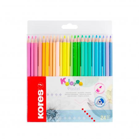 Caja de Creyones Pastel Triangulares X 24 Colores Ref. 93321.01