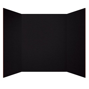 Display Expositor de Carton Corrugado de 3 Lados 91x122cm Negro Ref. 730305