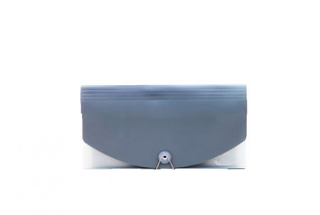 Carpeta Expandible Tipo Giro 13 Divisiones Ofiart Gris Ref. Of-0116