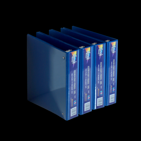 Carpeta 3 Aros Azul 1' Ofimak  Ref. Ok154