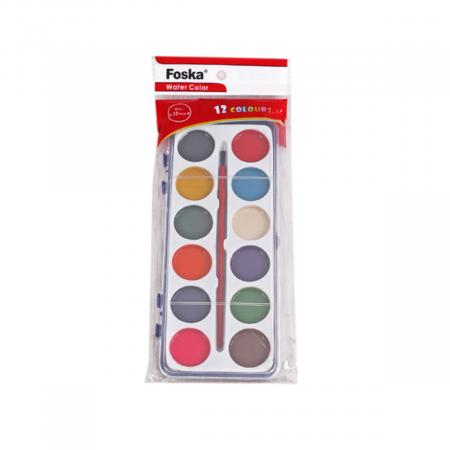 Caja de Acuarela Foska X 12 Colores 