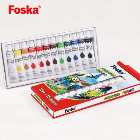 Caja de Acuarela Foska X 12 Colores Ref. Pe1009