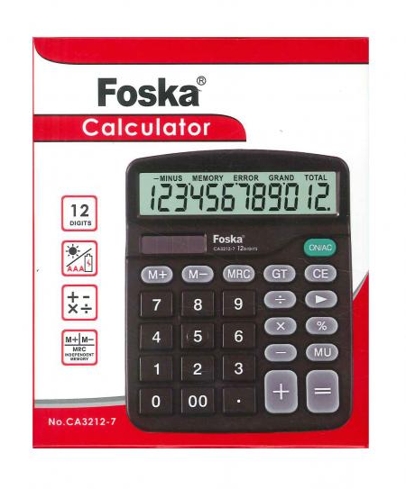Calculadora Escritorio 12 Digitos Foska Ref. Ca3212-7