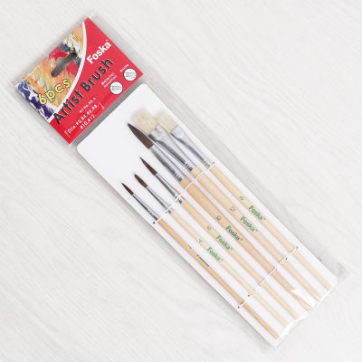 Juego de Pinceles Artistico Foska X 6 Pzas Ref. Ab-6c